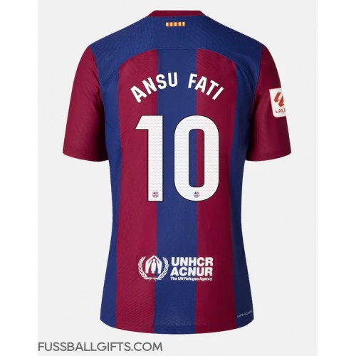 Barcelona Ansu Fati #10 Fußballbekleidung Heimtrikot 2023-24 Kurzarm